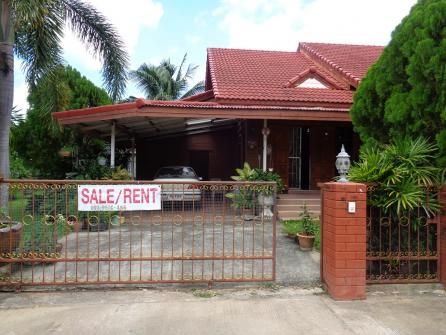 บ้านเดี่ยวชั้นเดียว ม.เธียรธารา สัตหีบ 130 ตร.ว.
